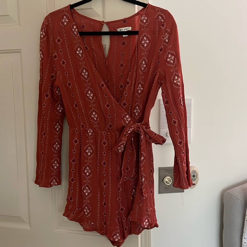 Rustic Long Sleeve Romper